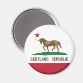 Schotland California Flag Unicorn Magneet (Voorkant / Achterkant)