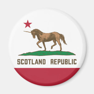 Schotland California Flag Unicorn Magneet