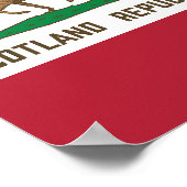 Schotland California Flag Unicorn Poster (Hoek)