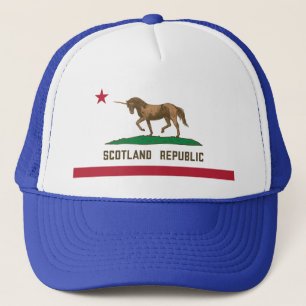 Schotland California Flag Unicorn Trucker Pet