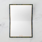 Schotland Campbell Clan Castle Folded Wenskaart Kaart (Binnen)