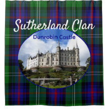 Schotland Castle Sutherland Scottish Clan Tartan
