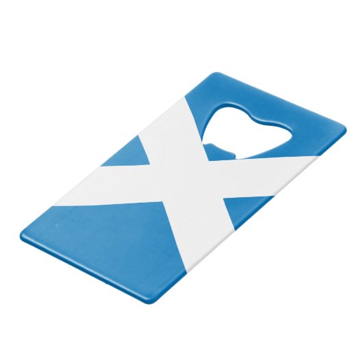 Schotland Creditkaart Flessenopener (Voorkant Gekanteld)