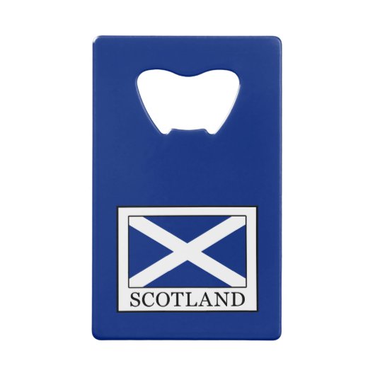 Schotland Creditkaart Flessenopener (Voorkant)