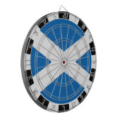 Schotland Dartboard, spelbord, Schotse vlag Dartbord (Voorkant Links)