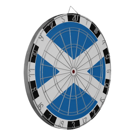 Schotland Dartboard, spelbord, Schotse vlag Dartbord (Voorkant Links)