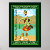 Schotland, de geboorte van Golf Poster (Voorkant)