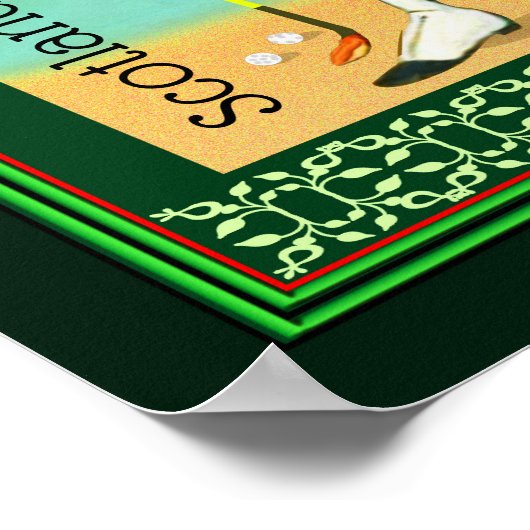 Schotland, de geboorte van Golf Poster (Hoek)