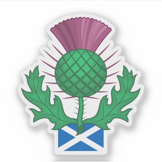 Schotland Distel Sticker (Voorkant)