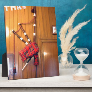 Schotland Doedelzak Schotse Ruit Plaid Muziekinstr Fotoplaat