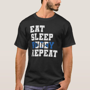 Schotland Eat Sleep Rugby Herhaal Schotse sport T-shirt