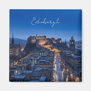Schotland Edinburgh Castle Night Magneet