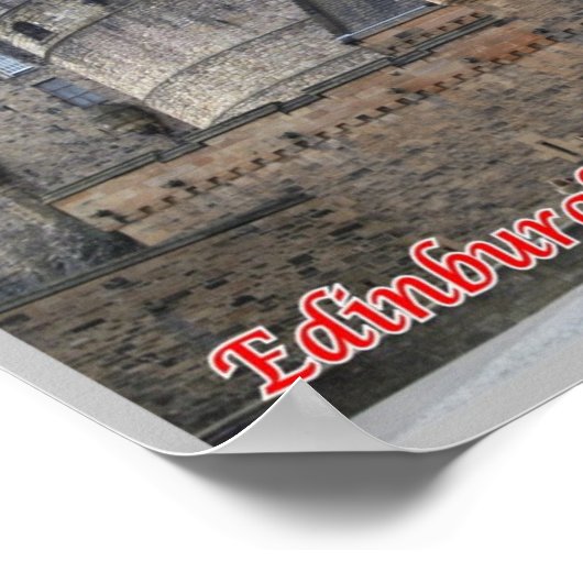 Schotland - Edinburgh - Castle - Poster (Hoek)