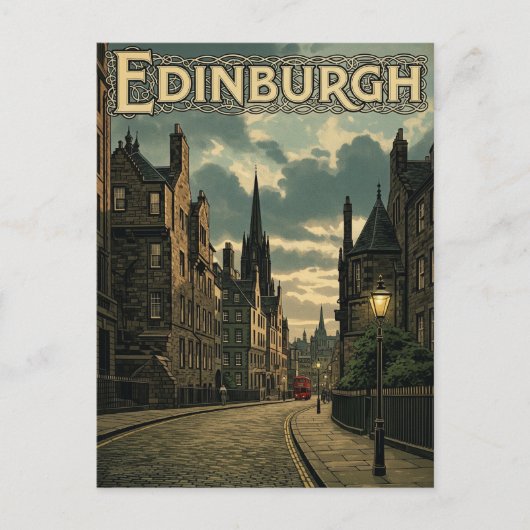 Schotland Edinburgh Reizen Briefkaart (Voorkant)