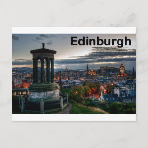 Schotland Edinburgh skyline (St.K.) Briefkaart
