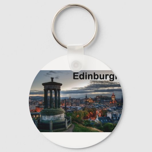 Schotland Edinburgh skyline (St.K.) Sleutelhanger (Voorkant)