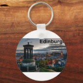 Schotland Edinburgh skyline (St.K.) Sleutelhanger (Voorkant)
