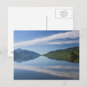 Schotland - Eenzame boot op het briefkaart Loch Lo (Voorkant / Achterkant)