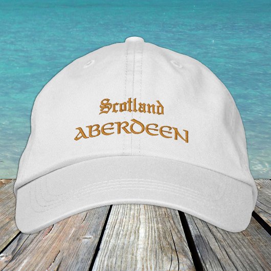 Schotland en mode ABERDEEN / Schotse patriotten Geborduurde Pet