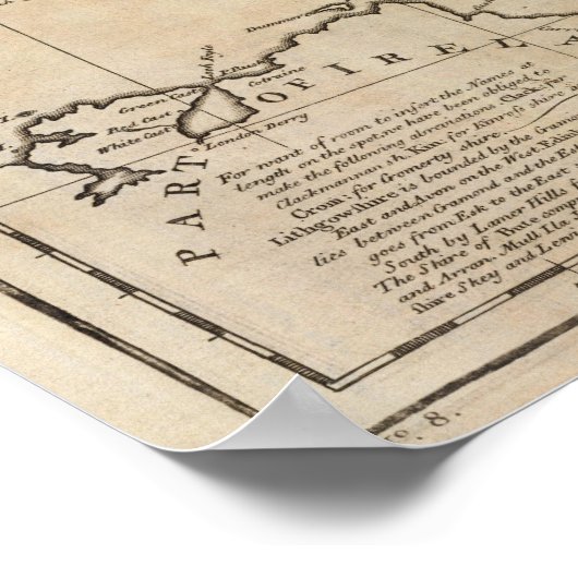 Schotland en Noord-Brittannië Poster (Hoek)