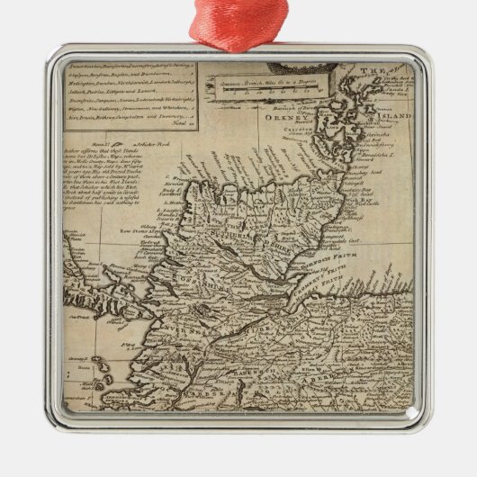 Schotland en Noord-Groot-Brittannië Metalen Ornament (Voorkant)
