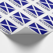 Schotland en Schotland of St Andrew's Cross Flag Cadeaupapier (Hoek)