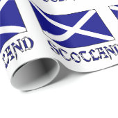Schotland en Schotland of St Andrew's Cross Flag Cadeaupapier (Rol Hoek)