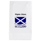 Schotland en Schotse vlag met Jouw naam Klein Cadeauzakje (Voorkant)