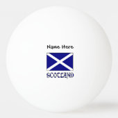 Schotland en St. Andrew Cross Flag gepersonaliseer Pingpongbal (Voorkant)