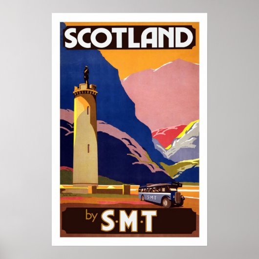 Schotland Engeland Vintage Travel Posters (Voorkant)