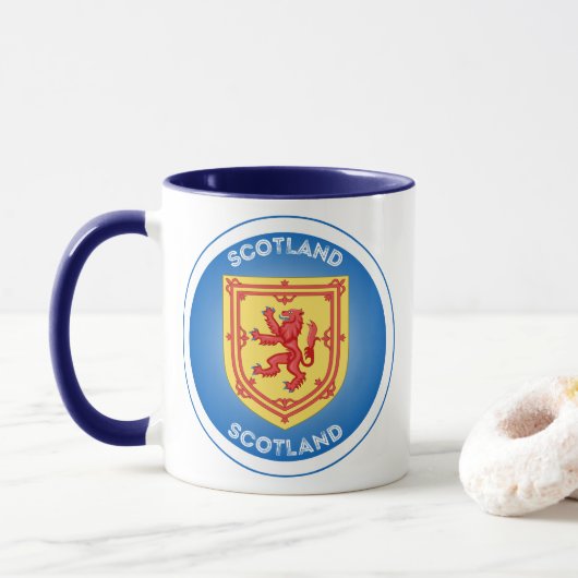 Schotland Erfgoed Embleem Mok (Met donut)
