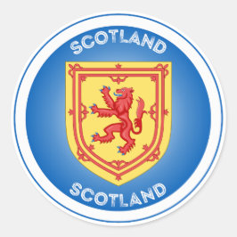 Schotland Erfgoed Embleem Ronde Sticker