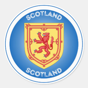 Schotland Erfgoed Embleem Ronde Sticker