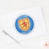 Schotland Erfgoed Embleem Ronde Sticker (Envelop)