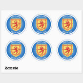 Schotland Erfgoed Embleem Ronde Sticker (Vel)
