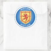 Schotland Erfgoed Embleem Ronde Sticker (Tas)