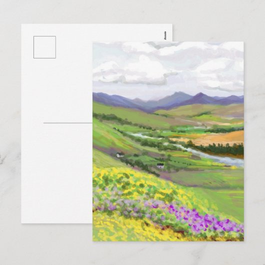 Schotland Feestdagenkaart (Voorkant / Achterkant)