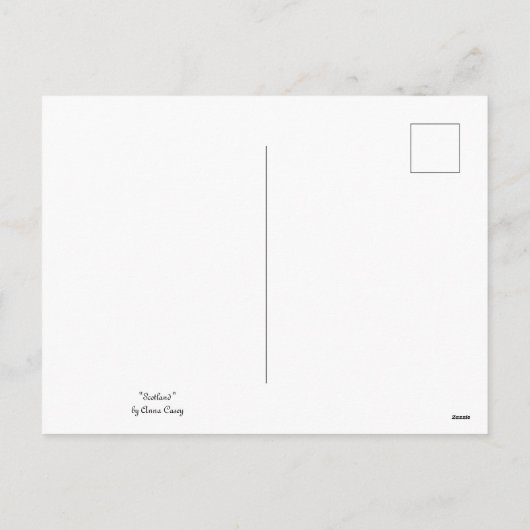 Schotland Feestdagenkaart (Achterkant)