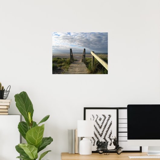 schotland Findhorn Boardwalk Poster (Thuiskantoor)