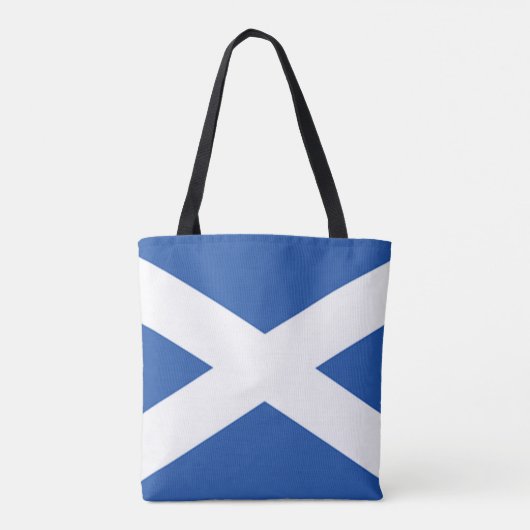 Schotland Flag Blue White Tote Bag (Achterkant)