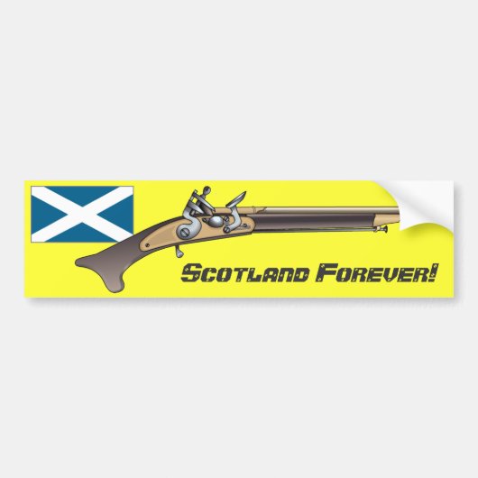 Schotland Forever. Bumpersticker (Voorkant)