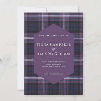 Schotland Forever Tartan Uitnodiging