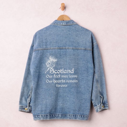 Schotland Forever Thistle Design Denim Jacket (Hangar)