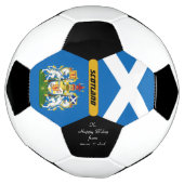 Schotland gepersonaliseerd, vlag, foto Voetbal (Gedraaid)