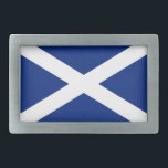 Schotland Gesp<br><div class="desc">Dit ontwerp show de vlag van Schotland,  de Schotse saltire,  in patriottisch blauw en wit.</div>