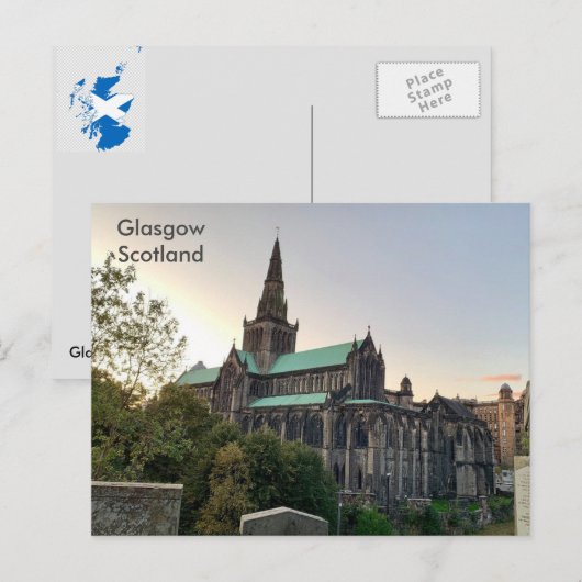 Schotland, Glasgow Cathedral Briefkaart (Voorkant / Achterkant)
