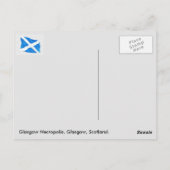 Schotland, Glasgow Necropolis, Glasgow, Schotland Briefkaart (Achterkant)