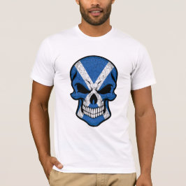 Schotland glimlach schedelvlag t-shirt