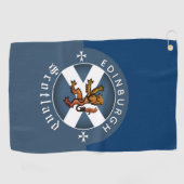Schotland Golf Handdoek, Edinburgh, Schotse Vlag Golfhanddoek (Horizontaal)