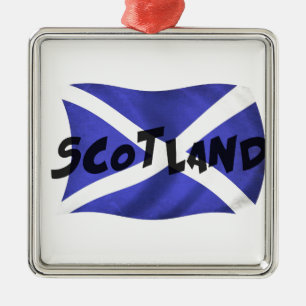 Schotland Golvende Vlag Metalen Ornament